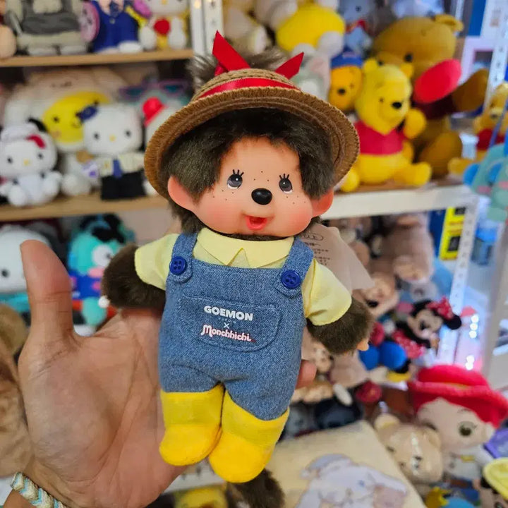 [BUNJANG] Yufuin Limited Farmer Monchhichi Doll (Male/Female) / 유후인 한정 농부 몬치치