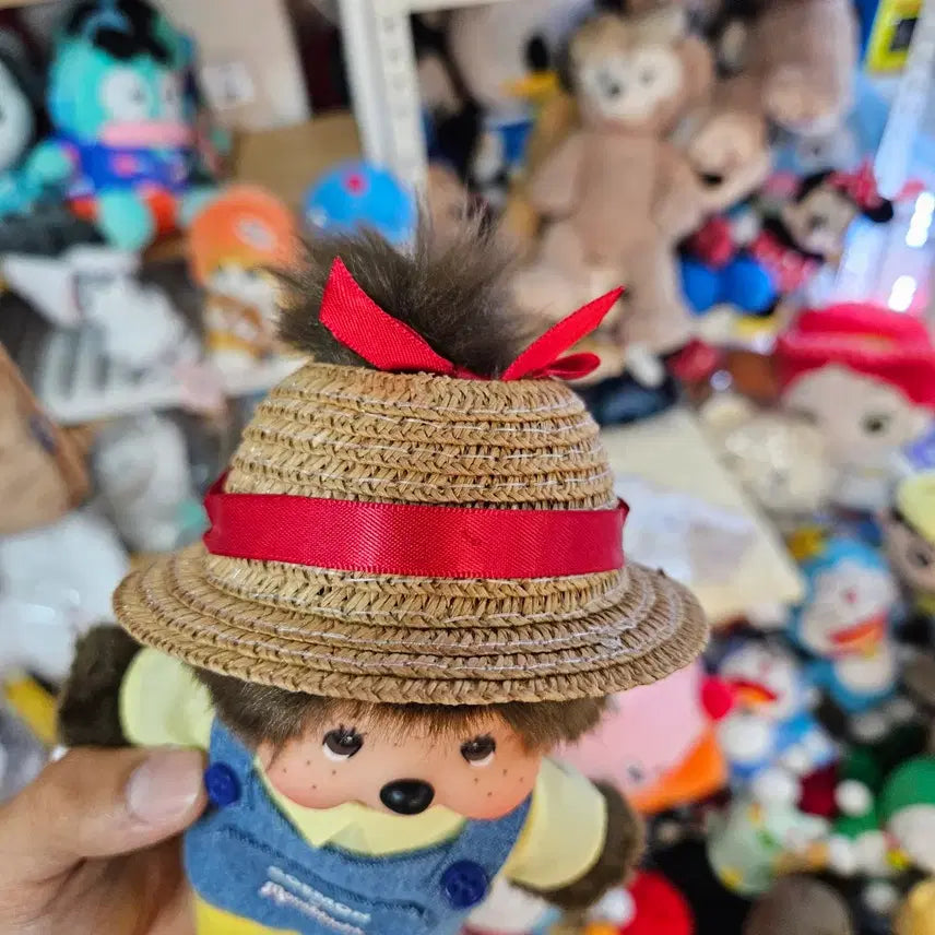 [BUNJANG] Yufuin Limited Farmer Monchhichi Doll (Male/Female) / 유후인 한정 농부 몬치치