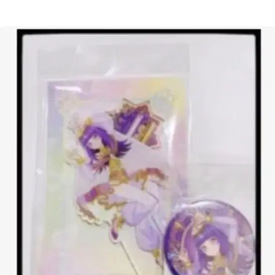 [BUNJANG] PriPara Ami Cafe Shuka Acrylic Stand + Can Badge Set / 프리파라 아모카페 슈카 아크릴 스탠드 +캔뱃지