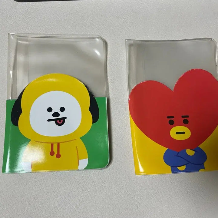 [BUNJANG] BTS BT21 Tata/Chimmy Transparent Passport Case Set / bts BT21 타타/치미 투명 여권케이스