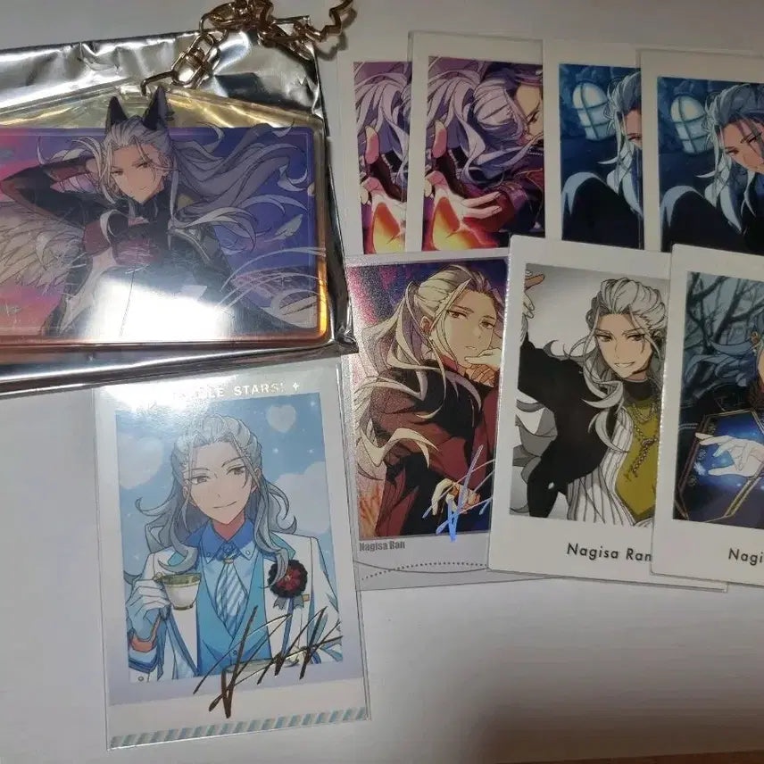 [BUNJANG] Ensemble Stars Nagisa Ran Acrylic Keyring &amp; PASHACard Bundle Set / 앙스타 란 나기사 아크릴 키링 파샤 일괄