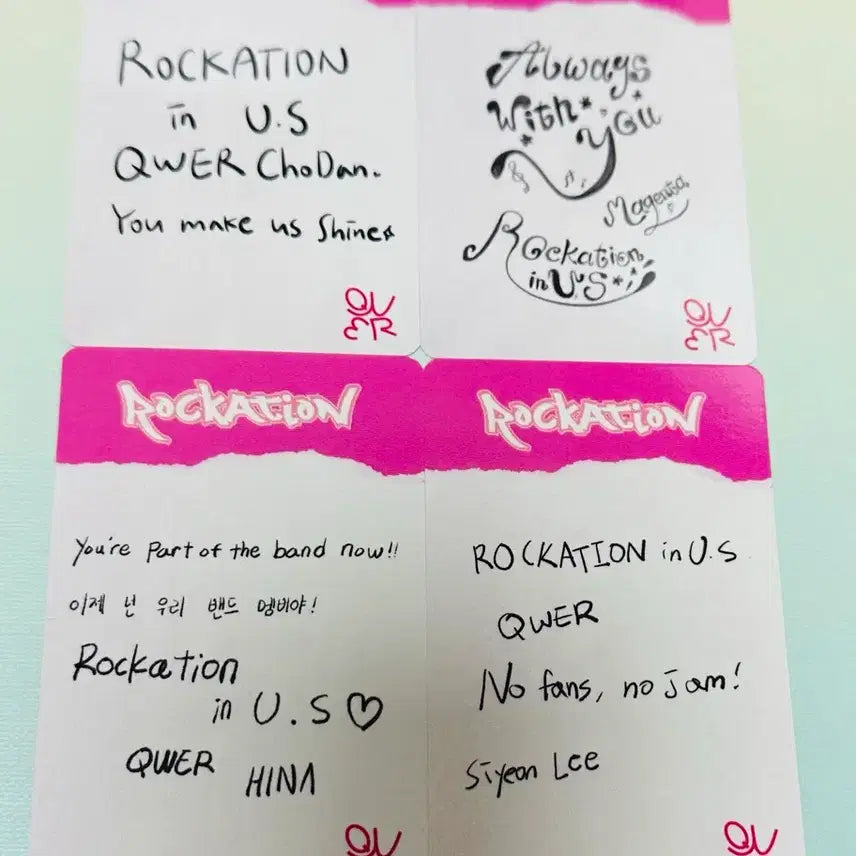 [BUNJANG] QWER Lockation US Concert Photocard Set / QWER 락케이션 미국콘 포카 세트