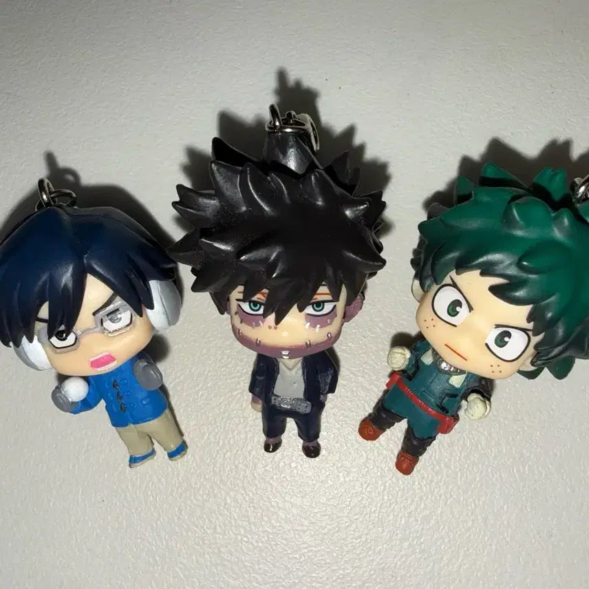 [BUNJANG] My Hero Academia Mini Figure Keychain Set / 나히아 히로아카 다비 미도리야 이이다 미니 피규어 키링
