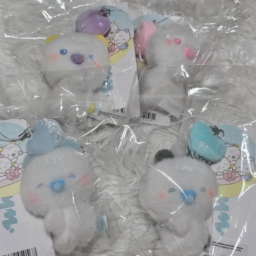 [BUNJANG] PLAVE x LINE FRIENDS Baby Mmemimoo Mobile Charm Keychain / 플레이브 라인프렌즈 베이비 므메미무 모바일 참키링