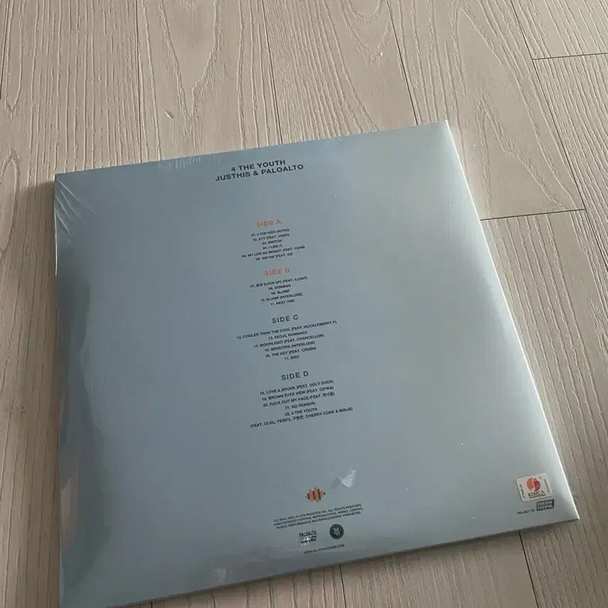 [BUNJANG] JUSTHIS &amp; Paloalto 4 the youth LP (Sealed) / (미개봉) 저스디스&amp;팔로알토 4 the youth lp 판매
