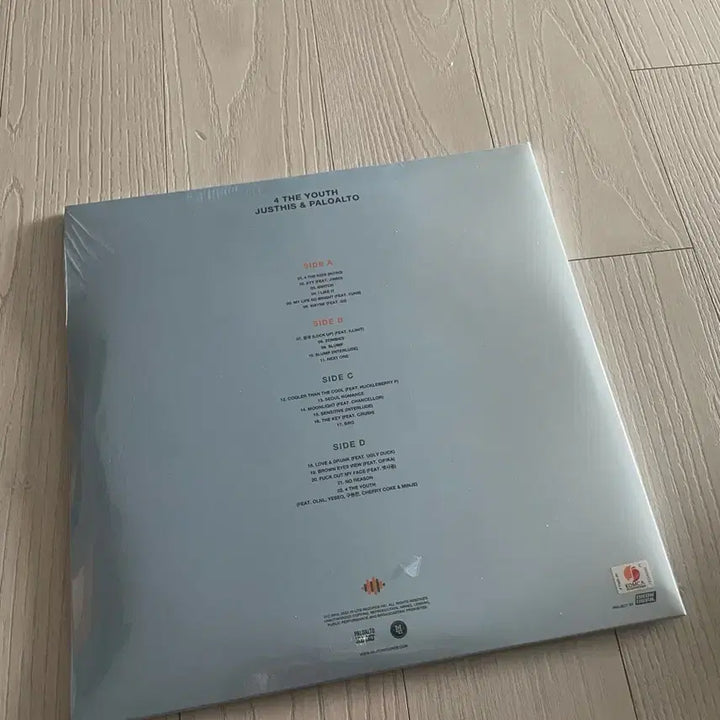 [BUNJANG] JUSTHIS &amp; Paloalto 4 the youth LP (Sealed) / (미개봉) 저스디스&amp;팔로알토 4 the youth lp 판매