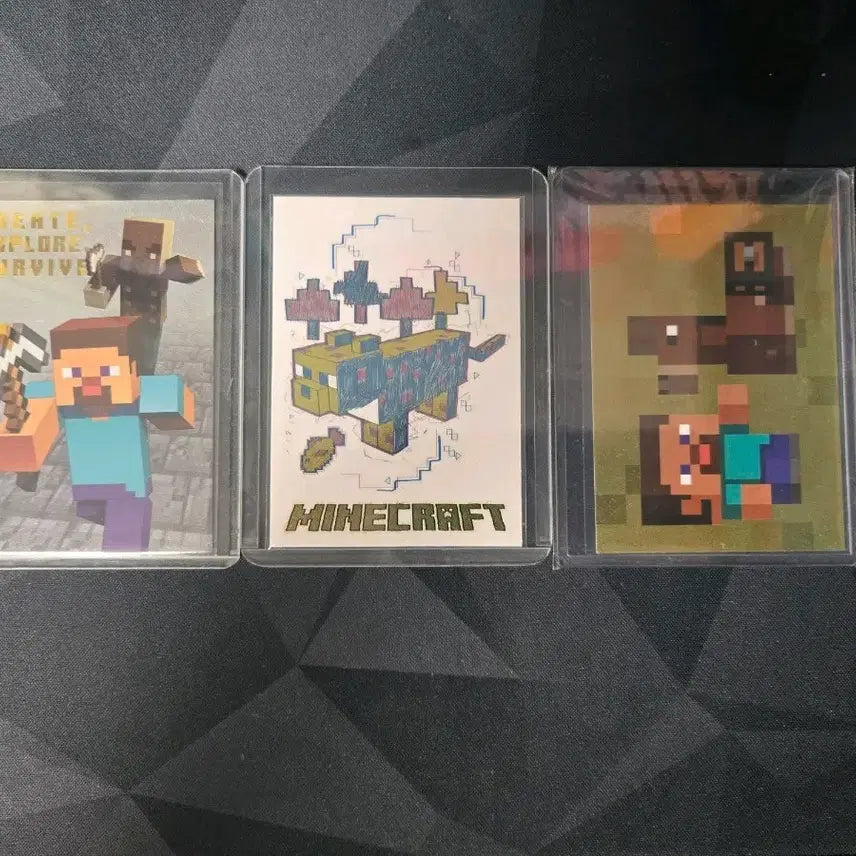 [BUNJANG] Minecraft Panini Card Bundle Set (3 Types) / 마인크래프트 파니니카드 3종 일괄판매!!