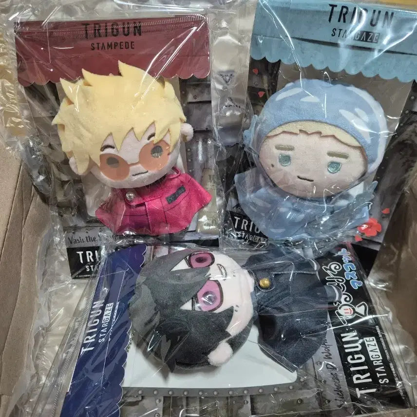 [BUNJANG] Trigun Stampede Teruteru Plush Bundle Set Vash N. Wolfwood / 트라이건 스탬피드 테루테리루 테루누이 밧슈 나이브스 울프우드 일괄 미개봉 판매