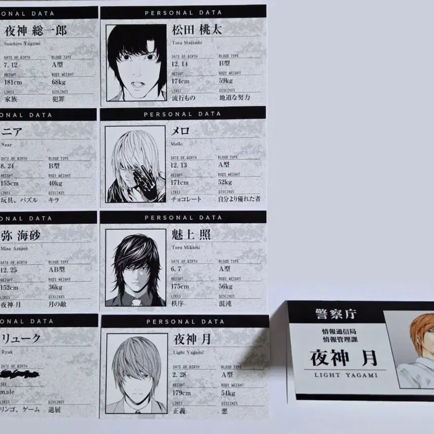 [BUNJANG] Death Note Original Art Exhibition Goods Set / 데스노트 원화전 굿즈 세트