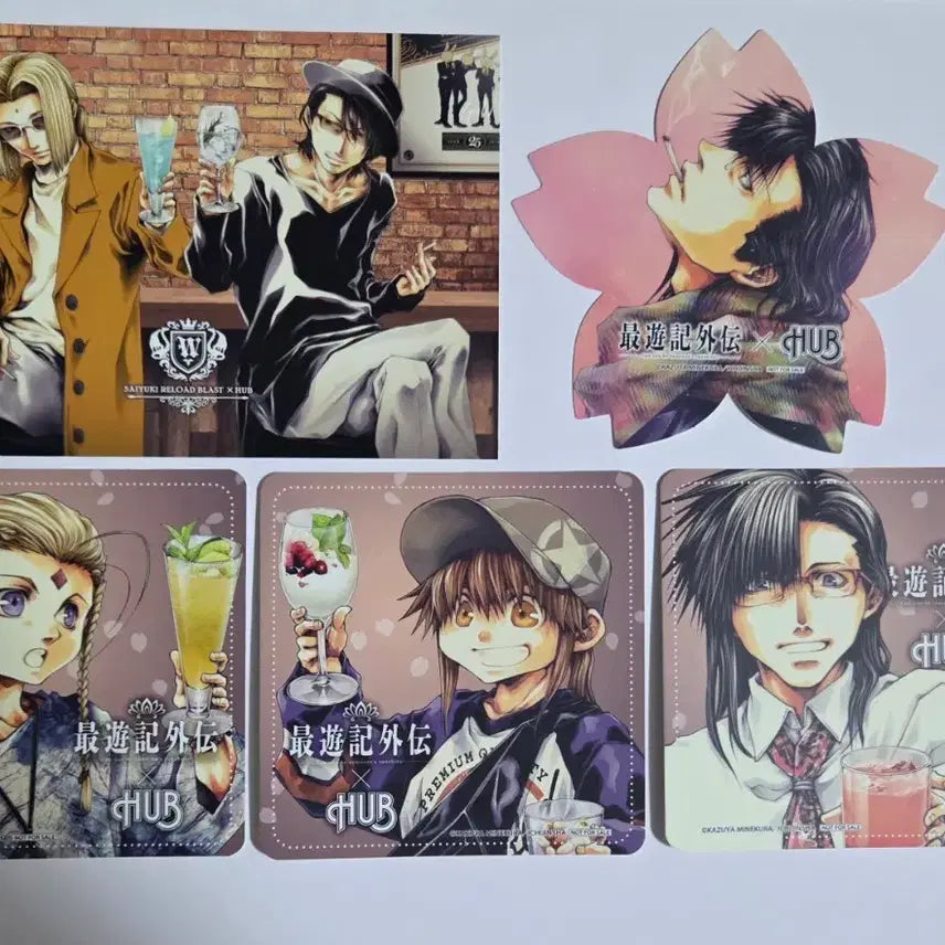 [BUNJANG] Genshin Impact x HUB Collaboration Postcard &amp; Coaster Special Set / 최유기 HUB 콜라보 엽서 코스터 특전 세트