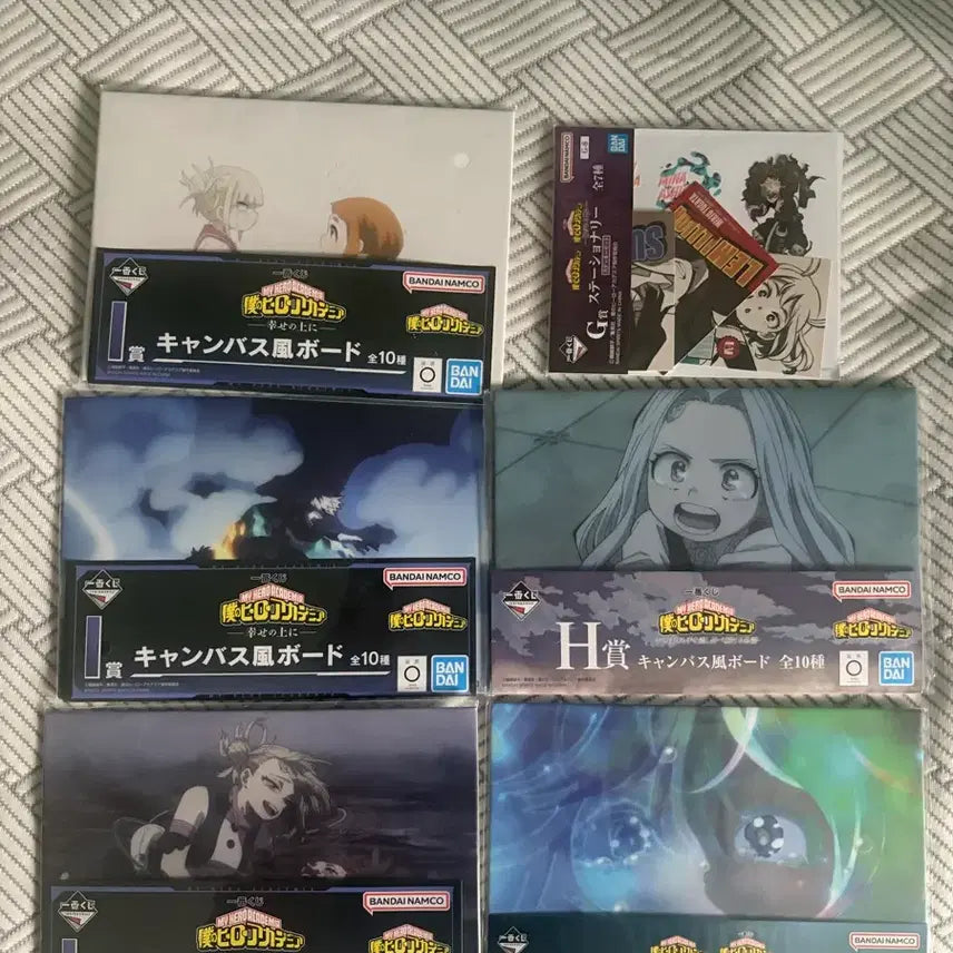 [BUNJANG] My Hero Academia Ichiban Kuji C Prize Set Canvas Board / 나의 히어로 아카데미아 에리 쇼토 오챠코 토가 제일복권 I상 H상 G상 하위상 일괄