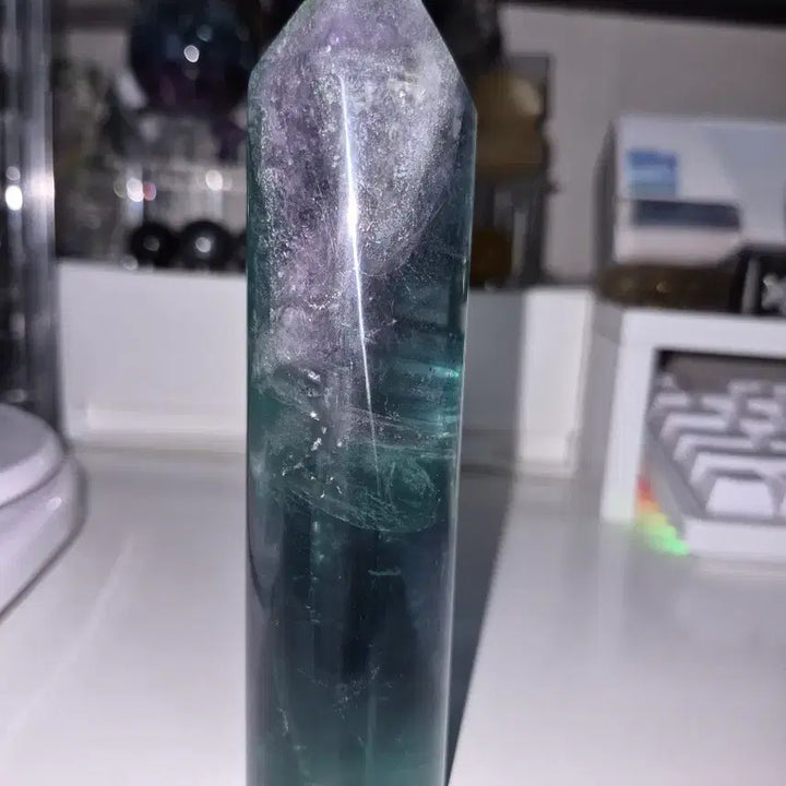 [BUNJANG] Fluorite Cone Tower Natural Crystal / 플루오라이트 원뿔 타워 원석