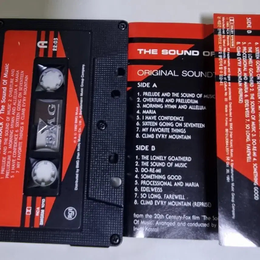 [BUNJANG] The Sound of Music Original Soundtrack Cassette Tape / 사운드 오브 뮤직 OST (카세트테이프)