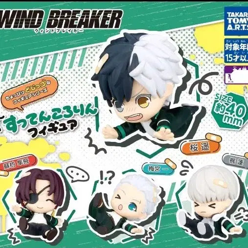 [BUNJANG] Wind Breaker Kkudang Gacha 4-Figure Set / (새상품) 윈드브레이커 꽈당피규어 가차4종세트