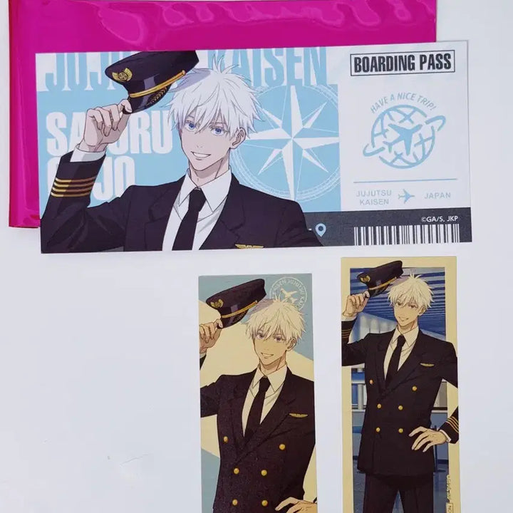 [BUNJANG] Jujutsu Kaisen Haneda Airport Garden Pop-up Ticket-style Card &amp; Bonus Set - Satoru Gojo / 주술회전 하네다 에어포트 가든 팝업 티켓풍 카드 특전 고죠 사토루