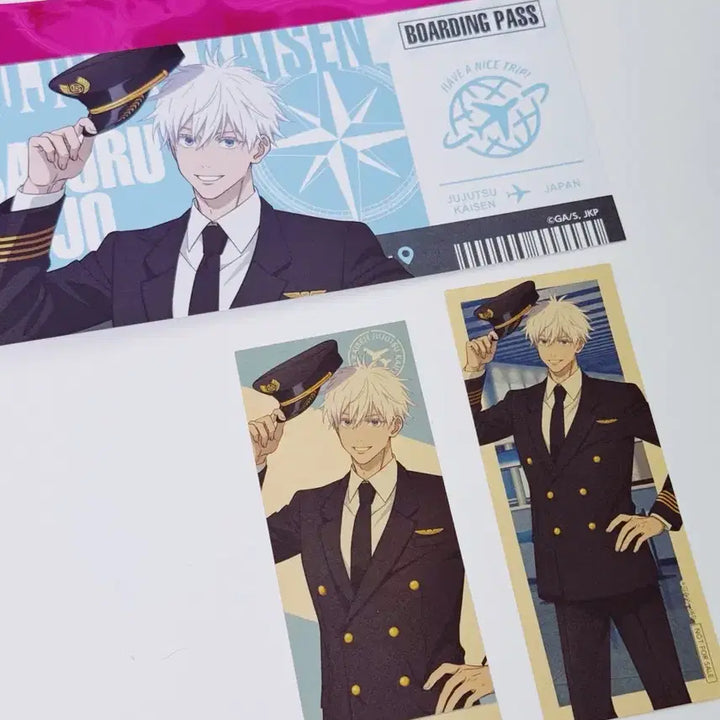 [BUNJANG] Jujutsu Kaisen Haneda Airport Garden Pop-up Ticket-style Card &amp; Bonus Set - Satoru Gojo / 주술회전 하네다 에어포트 가든 팝업 티켓풍 카드 특전 고죠 사토루
