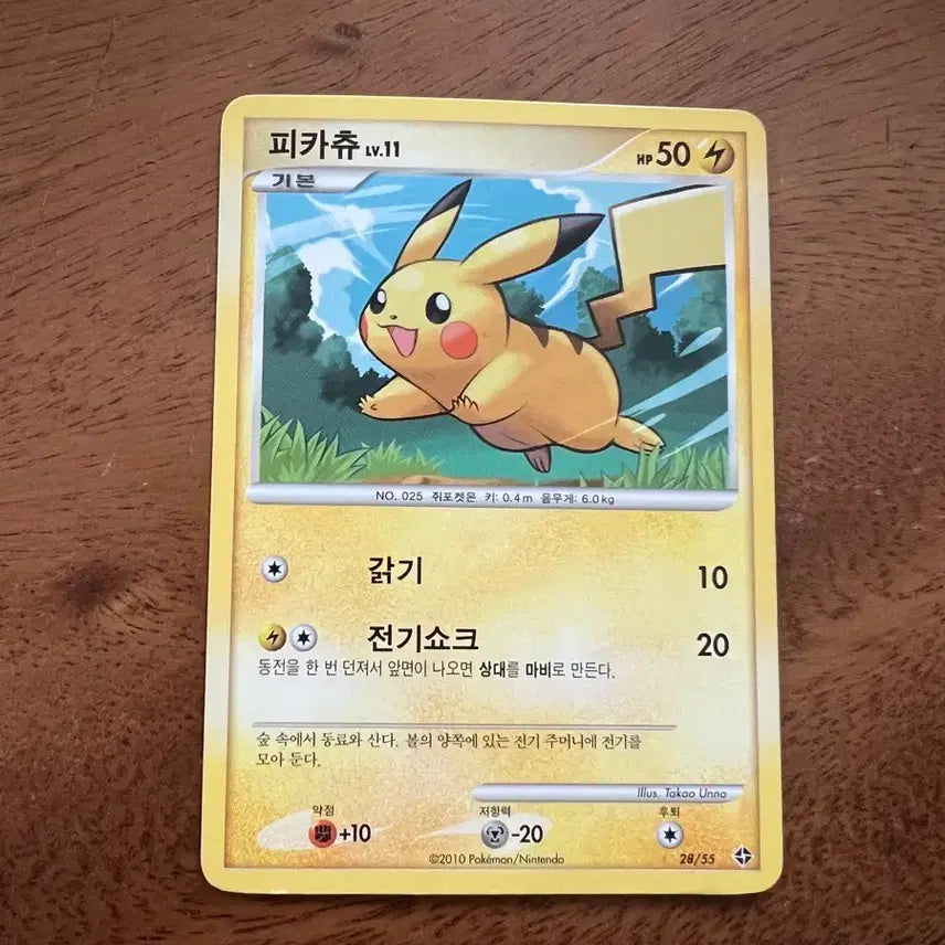 [BUNJANG] Pokemon Card Ancient Card Pikachu 2010 / 포켓몬카드 고대카드 피카츄 2010