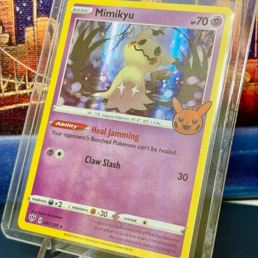 [BUNJANG] Pokemon Card 2022 Halloween Mimikyu Holo (North American Version) / [북미판] 포켓몬카드 2022할로윈 따라큐 홀로