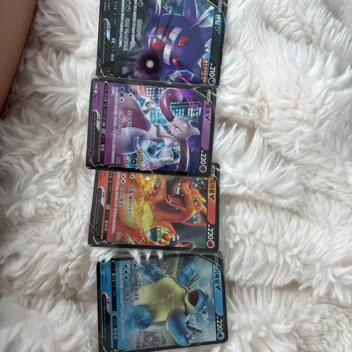 [BUNJANG] Mewtwo, Gengar, Charizard, Blastoise Promo Card Bundle / 뮤츠 팬텀 리자몽 거북왕 프로모 카드