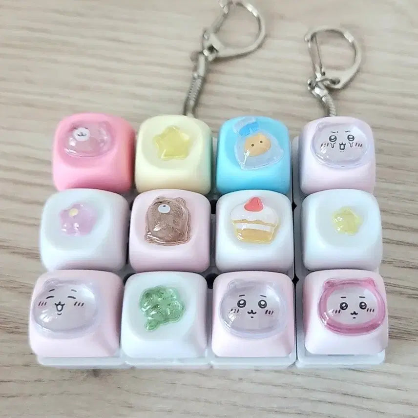 [BUNJANG] MOA DIY Keycap Set (9-Key &amp; 3-Key) - Cheeika / MOA DIY 키캡 9구&amp;3구 치이카와