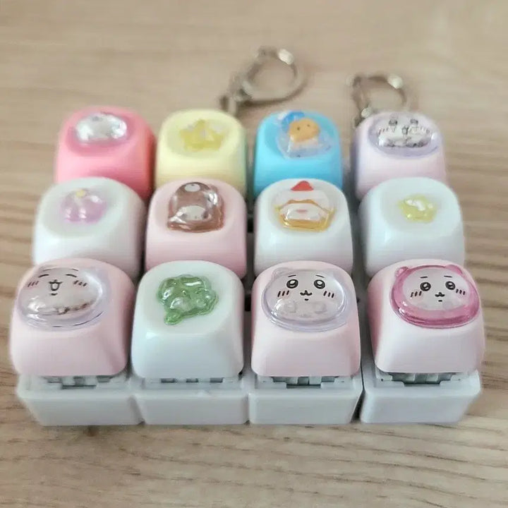 [BUNJANG] MOA DIY Keycap Set (9-Key &amp; 3-Key) - Cheeika / MOA DIY 키캡 9구&amp;3구 치이카와