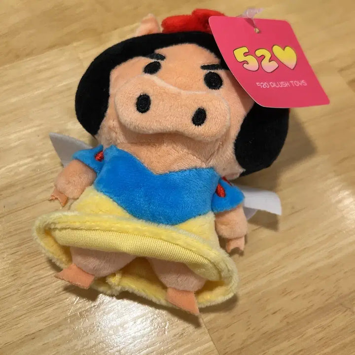 [BUNJANG] Shin-chan Buriburi Monster Snow White Plush Keychain / 최저가/ 짱구 부리부리몬 백설공주 인형 키링 가방고리