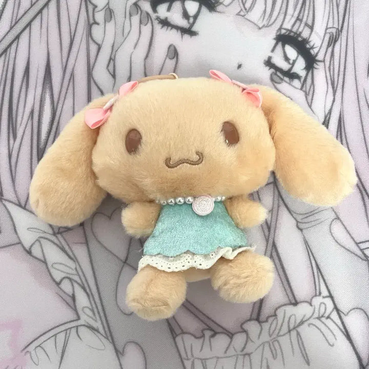 [BUNJANG] Moka Sweet Cafe Mascot Doll Keychain Cinnamoroll / 모카 스위트카페 마스코트 인형 키링 시나모롤
