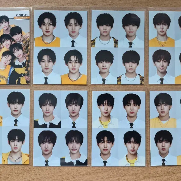 [BUNJANG] TERECA KPOP Rookie Kickflip Proof Photo + Team Card 8pc Set / 2025 테레카 KPOP 루키 킥플립 증명사진 + 팀카드 8장랏 판매합니다.