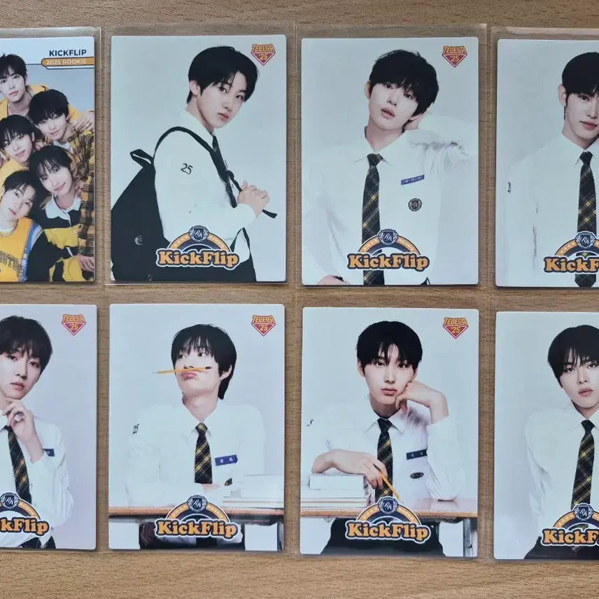 [BUNJANG] 2025 TERECKA KPOP Rookie Kickflip TERECKA + Team Card Bundle Set / 2025 테레카 KPOP 루키 킥플립 테레카 + 팀카드 8장랏 판매합니다.