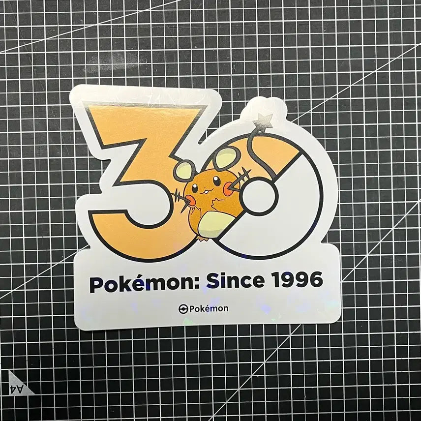 [BUNJANG] Pokemon 30th Anniversary Dedenne Logo Sticker / 포켓몬 30주년 로고 스티커 데덴네 팝니다