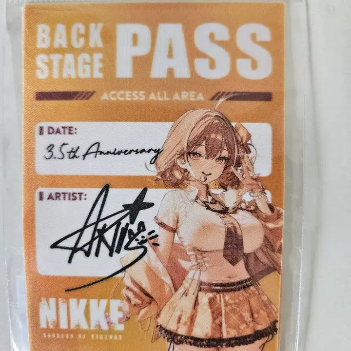 [BUNJANG] Goddess of Victory: NIKKE 3.5th Anniversary Limited Edition Backstage Pass Sticker Anis / 새상품) 니케 3.5주년 기념 한정판 백스테이지 패스 스티커 아니스