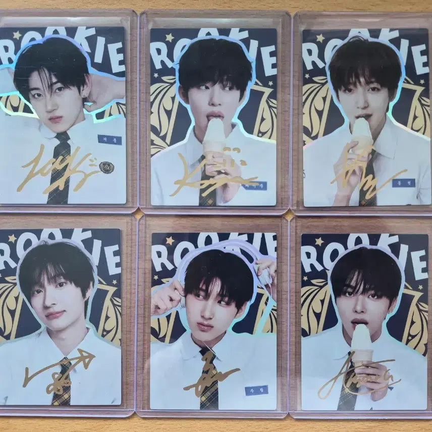[BUNJANG] Tereka KPOP Rookie Kickflip Signature Card 6-Card Bundle Set / 2025 테레카 KPOP 루키 킥플립 시그니처카드 6장랏 판매합니다.