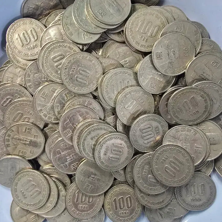 [BUNJANG] 1980 100 Won Coin 4-Roll Bundle Set / 100원 80년 200개 4롤 일괄