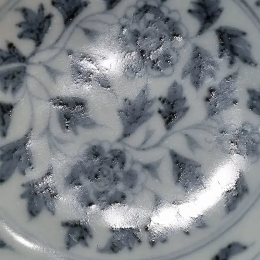 [BUNJANG] Ming Hongwu Blue and White Floral Large Bowl / 명홍무 청화 전지화훼문 대완. 지름20 높이 11