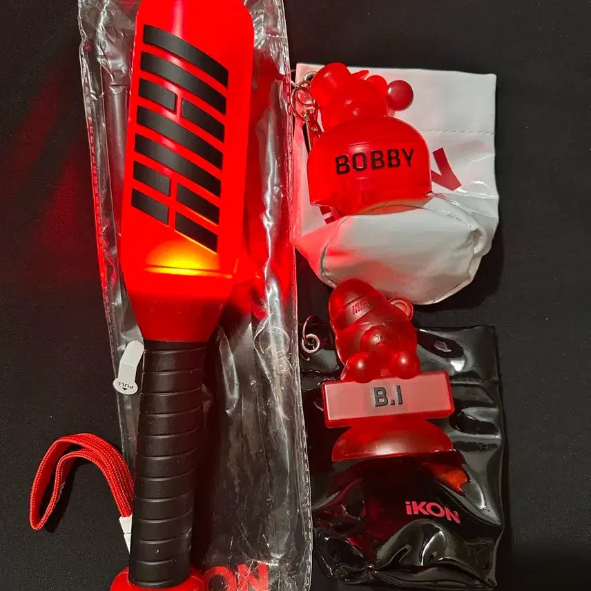 [BUNJANG] iKON KRUNK B.I Bobby Head Lightstick Set / iKON 아이콘 응원봉 + KRUNK B.I Bobby 헤드