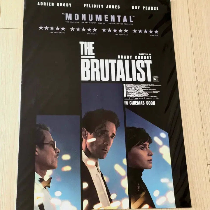 [BUNJANG] The Brutalist Limited Edition Special Poster (A3) / [초희귀한정판]영화 더 브루탈리스트 스페셜 포스터(A3)