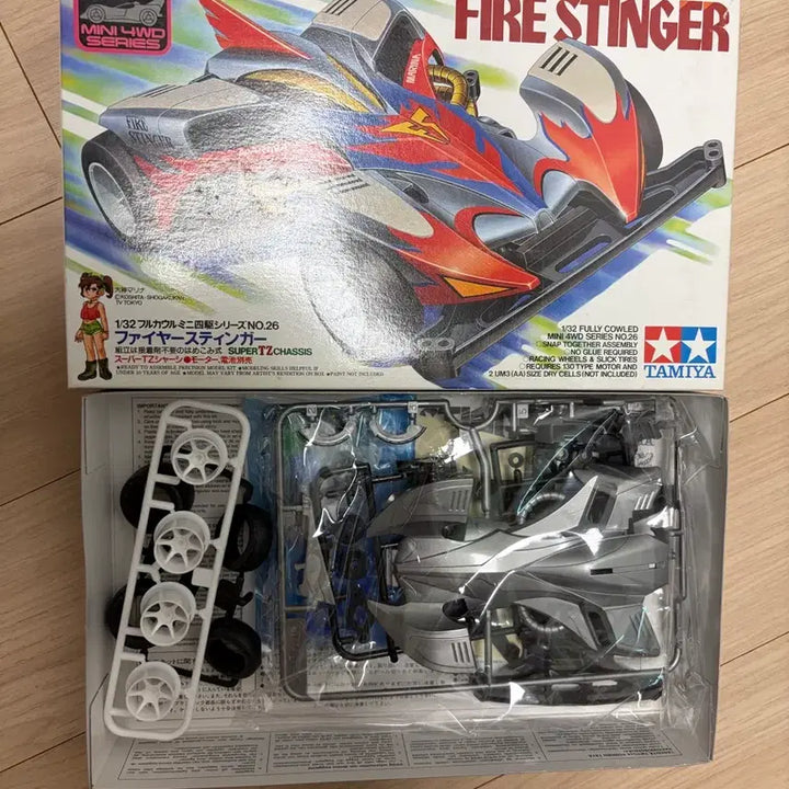 [BUNJANG] Tamiya Fire Stinger Mini 4WD Model Kit / 타미야 파이어 스팅거 미니카 19426 미니카  우챔 우리는 챔피언