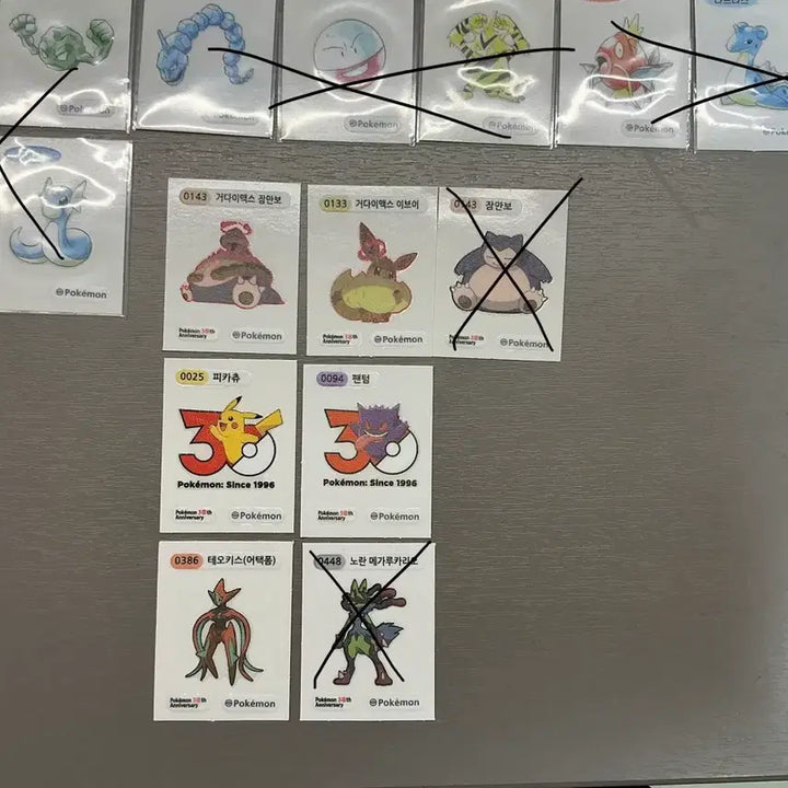 [BUNJANG] Pokemon 30th Anniversary Original Artwork Stickers (30th Anniversary Sticker Collection) / 포켓몬 30주년 기념 오리지널 아트웍 띠부씰