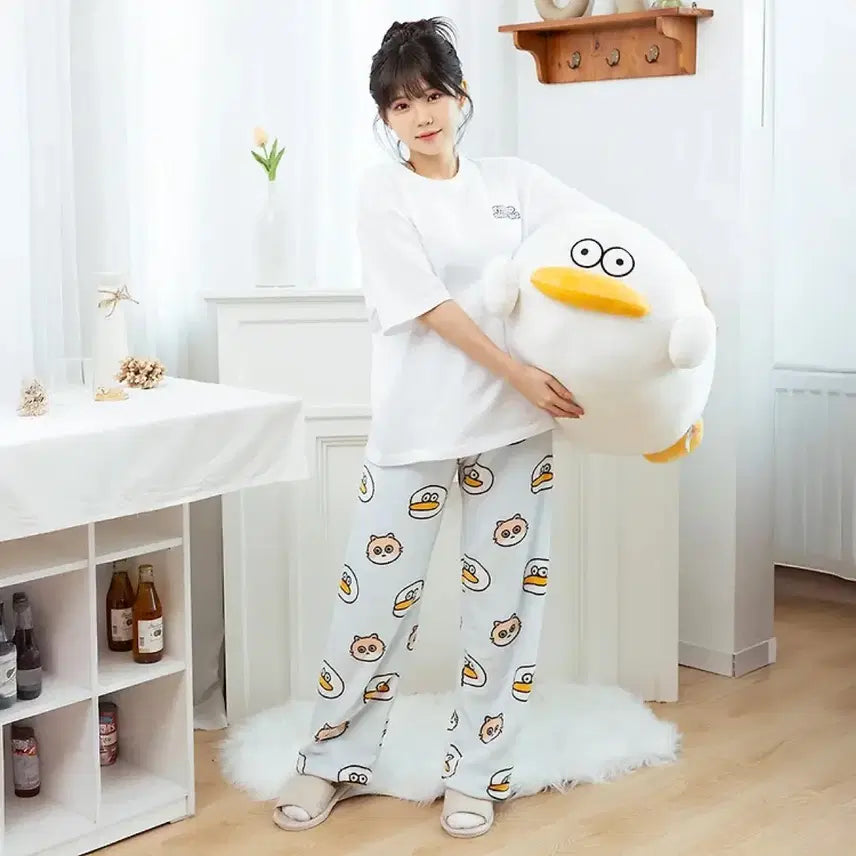 [BUNJANG] Woojunging Odungi Collaboration Kkugu Pajamas / 우정잉 오둥이 콜라보 꾸꾸 수면바지