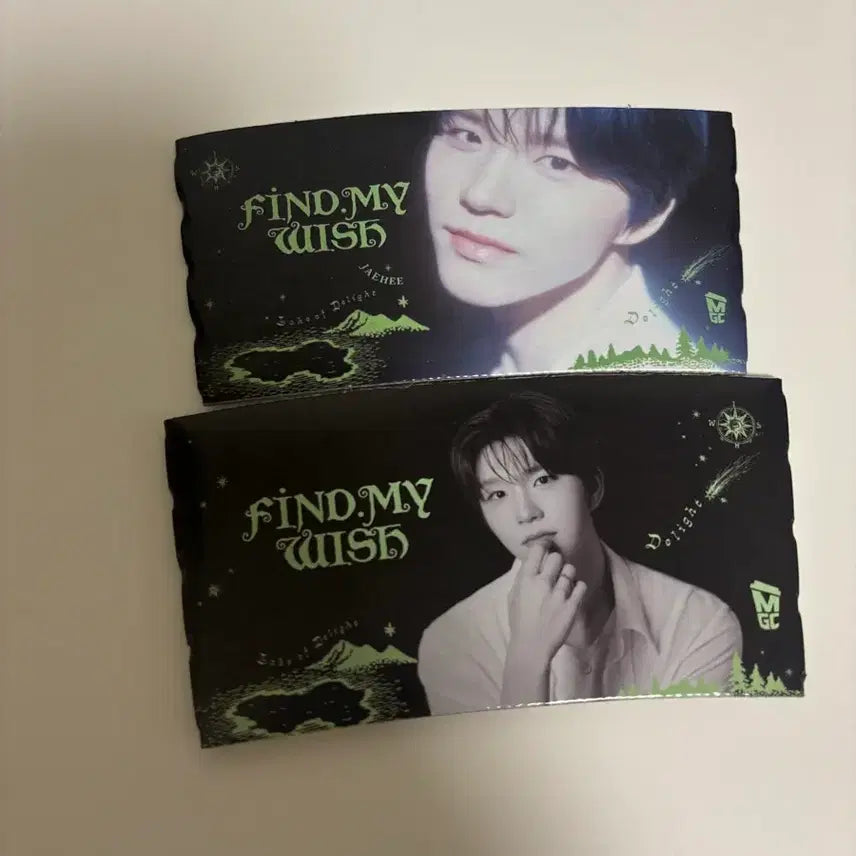 [BUNJANG] NCT WISH Jaehee Megacoffee Charm Photocard Cup Holder Bundle Set / 엔시티 위시 재희 메가커피 부적포카 컵홀더