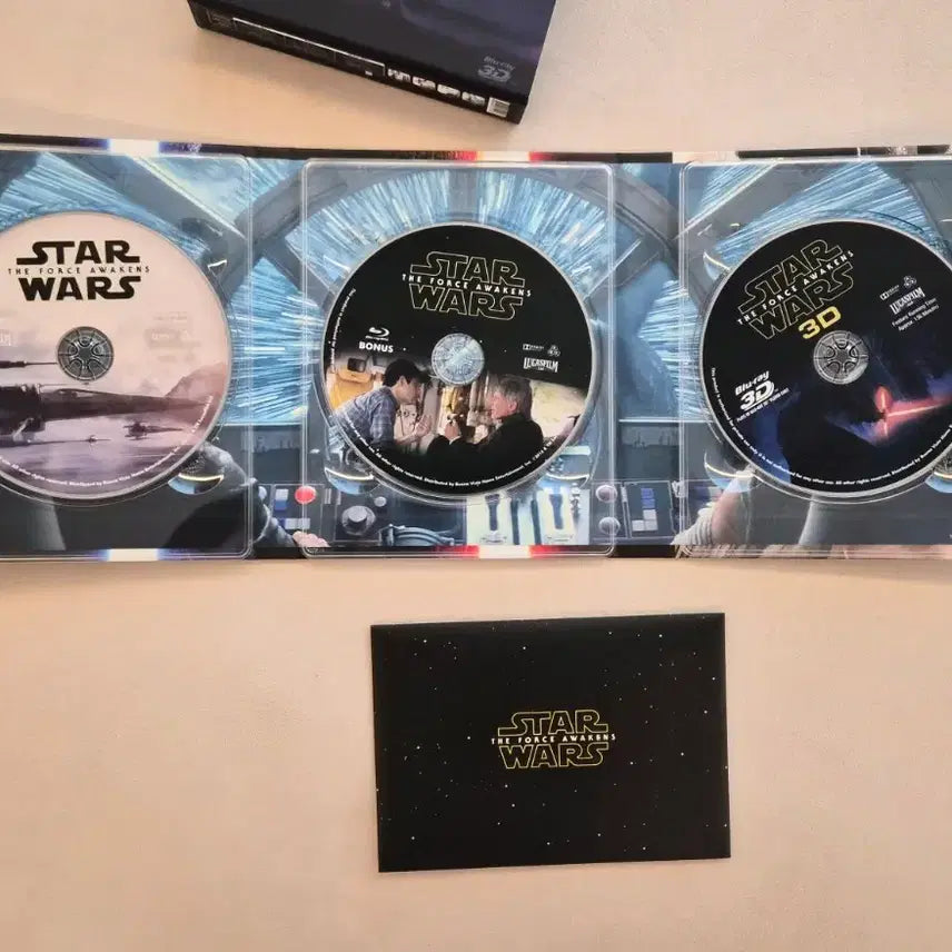 [BUNJANG] Star Wars: The Force Awakens 3D Blu-ray Combo Pack / [3D 블루레이] 스타워즈: 깨어난 포스 CE - 콤보팩 (3disc: 3D+2D+보너스 디스크)