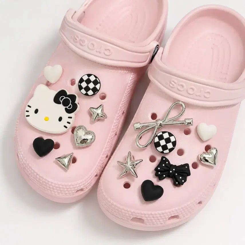 [BUNJANG] Hello Kitty GIBBITZ 15P Set (Black &amp; White) / 키티 지비츠 15P (블랙&amp;화이트)