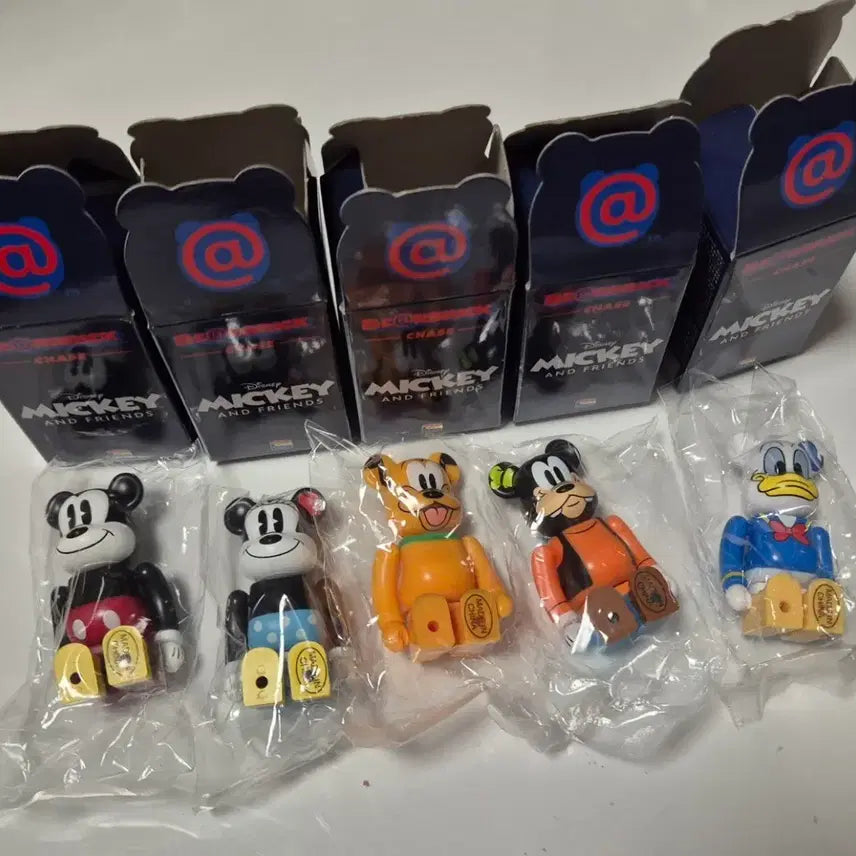 [BUNJANG] Disney Mickey &amp; Friends Bearbrick 5 Figure Set / 베어브릭 디즈니 미키앤프렌즈  5종 세트