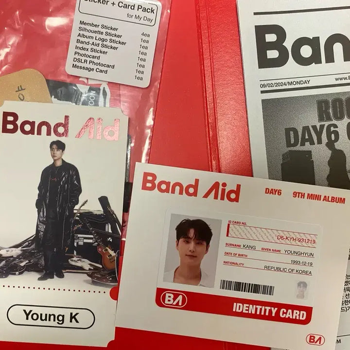 [BUNJANG] DAY6 Band Aid Album Photocard / 데이식스 밴드에이드 앨범