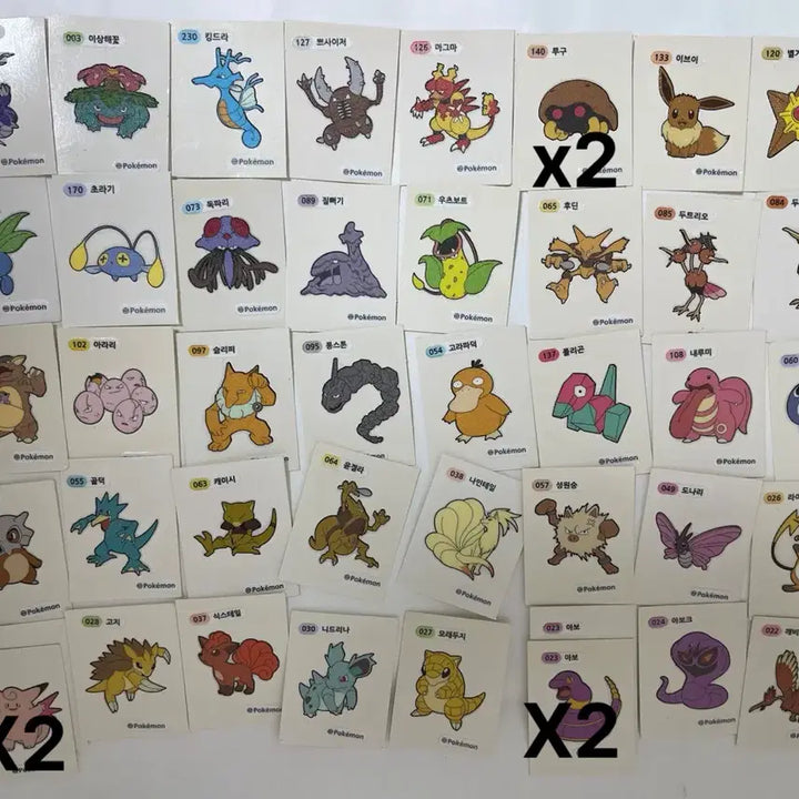 [BUNJANG] Pokemon Sticker Bundle Set / 포켓몬 띠부씰 일괄