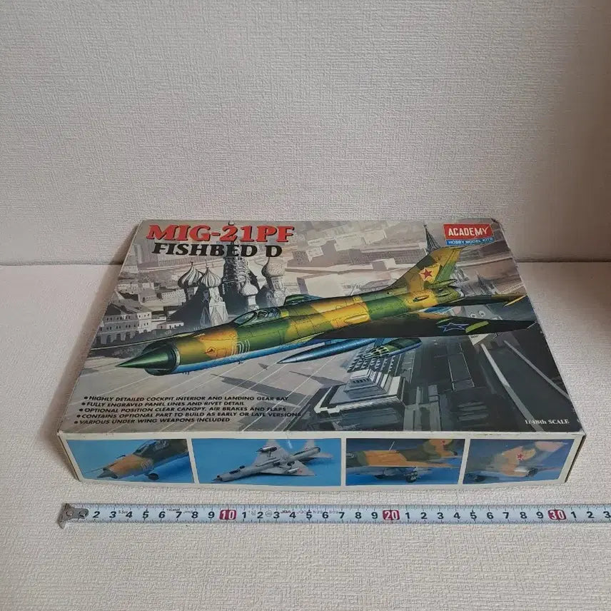 [BUNJANG] Academy Science 1/48 Scale MIG-21 Fighter Jet Model Kit / 고전프라 [ 아카데미과학 ] 미그21 전투기 고전완구