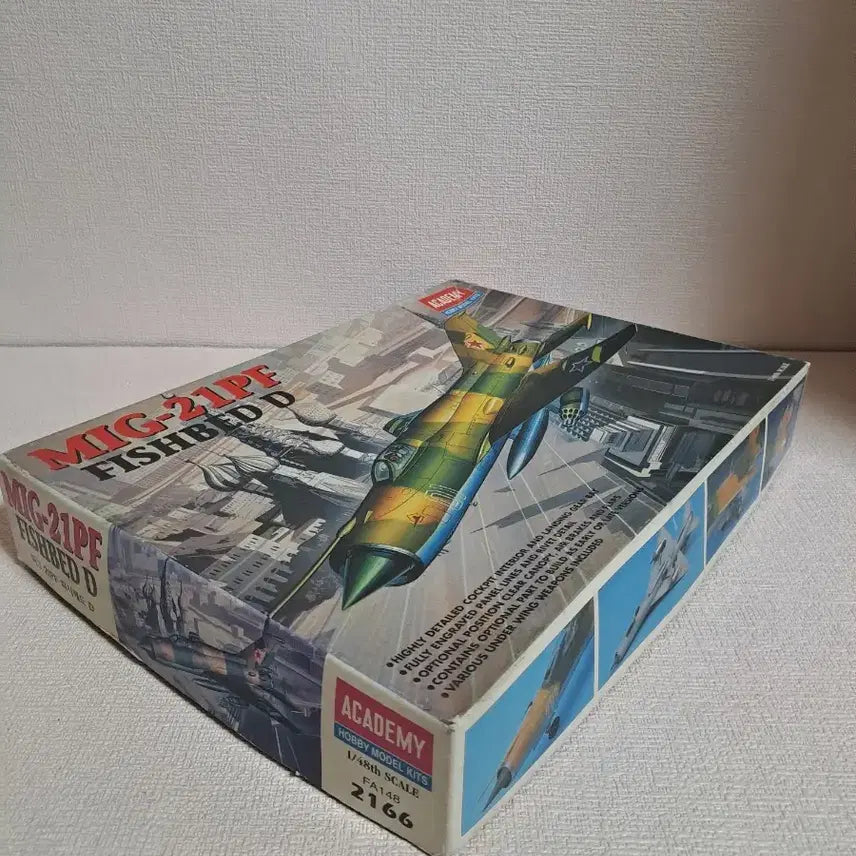 [BUNJANG] Academy Science 1/48 Scale MIG-21 Fighter Jet Model Kit / 고전프라 [ 아카데미과학 ] 미그21 전투기 고전완구