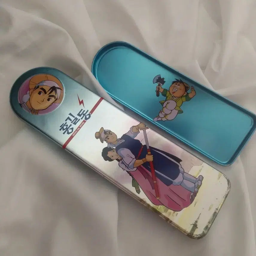 [BUNJANG] 1996 Hong Gildong Classic Metal Pencil Case / 1996년 홍길동 고전 철제필통 / 빈티지 문구 레트로 인테리어소품