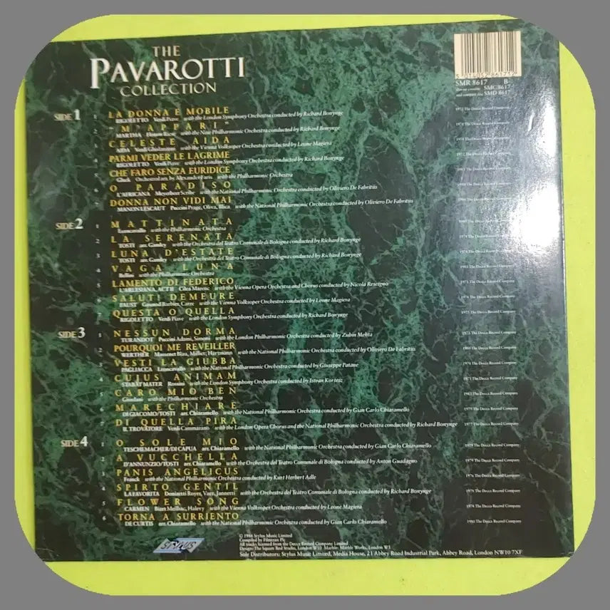 [BUNJANG] Pavarotti Collection Special Edition Double LP (UK First Press) / 파바로티 컬렉션 스페셜 에디션 더블 LP영국초판NM/NM