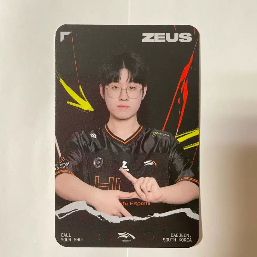 [BUNJANG] HLE Zeus Photocard / MSI 한화생명 HLE 제우스 Zeus 포토카드